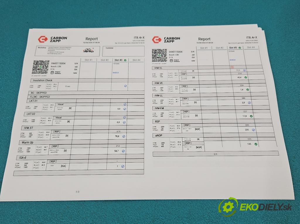 Audi A4 B7 2004-2008 3.0 tdi BKN: 204 HP automatic 150 kW 2967 cm3 5- vstrek 0445115004 (Vstrekovač paliva)