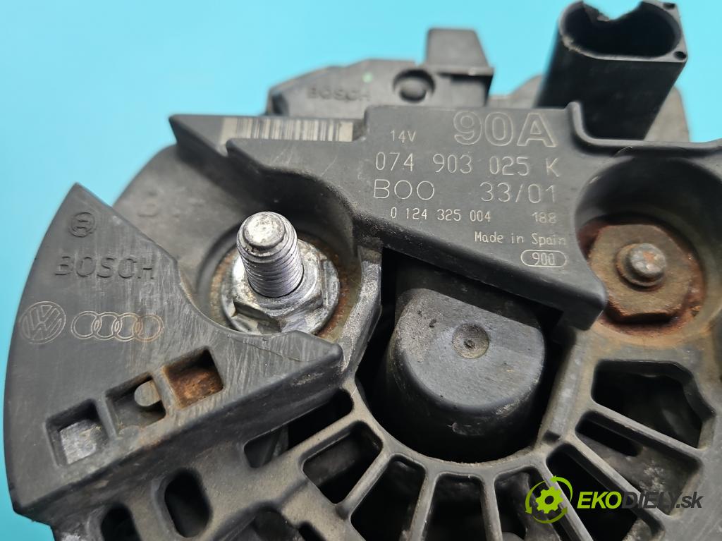 Vw LT II 1996-2006 2.5 tdi 109 HP manual 80 kW 2461 cm3 5- Alternator 0124325004 (Alternátor)