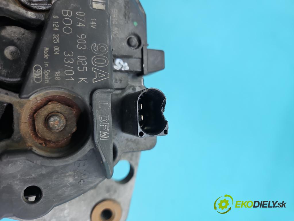 Vw LT II 1996-2006 2.5 tdi 109 HP manual 80 kW 2461 cm3 5- Alternator 0124325004 (Alternátor)