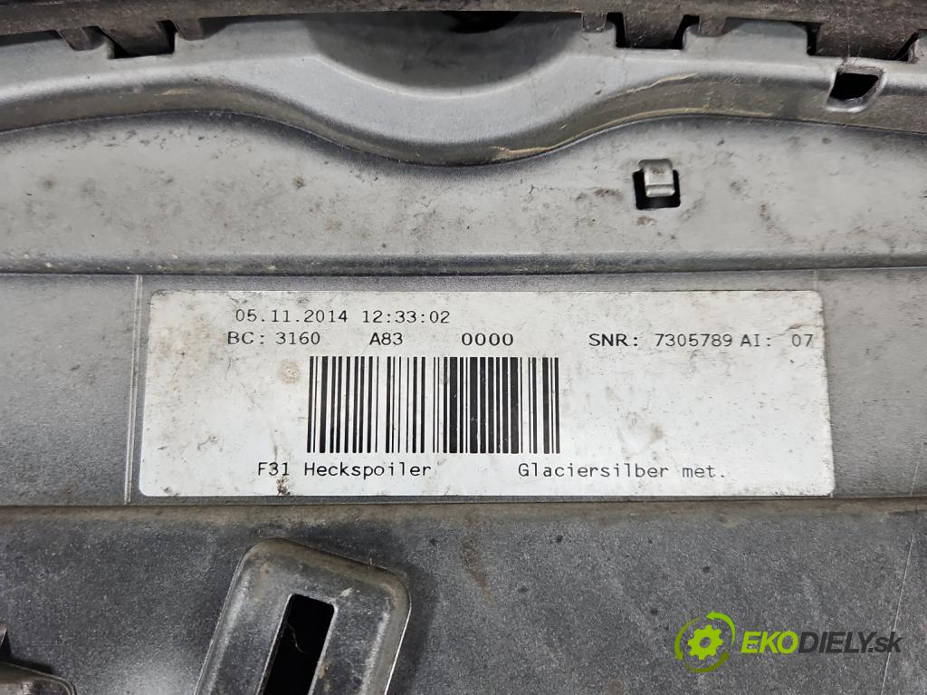 Bmw 3 F30 2011-2018 2.0d N47D20 184 hp automatic 135 kW 1995 cm3 5- spoiler 7263166 (Spoiler)