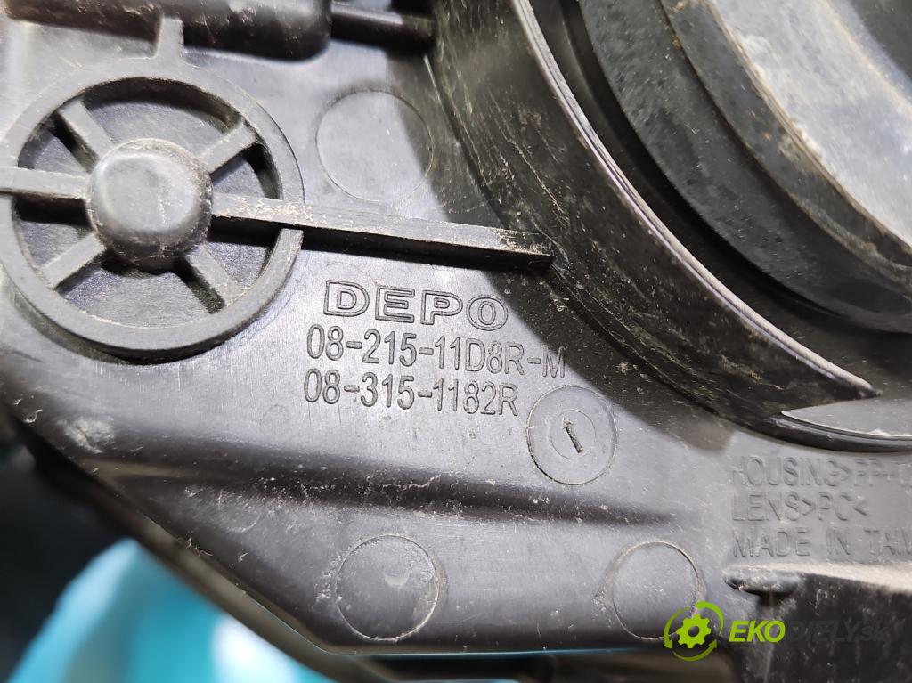 Nissan Juke I 2010-2019 1.5 dci K9K 110 HP manual 81 kW 1461 cm3 5- Reflektor: pravý 215-11D8R-LD-EM (Svetlo predné pravé)