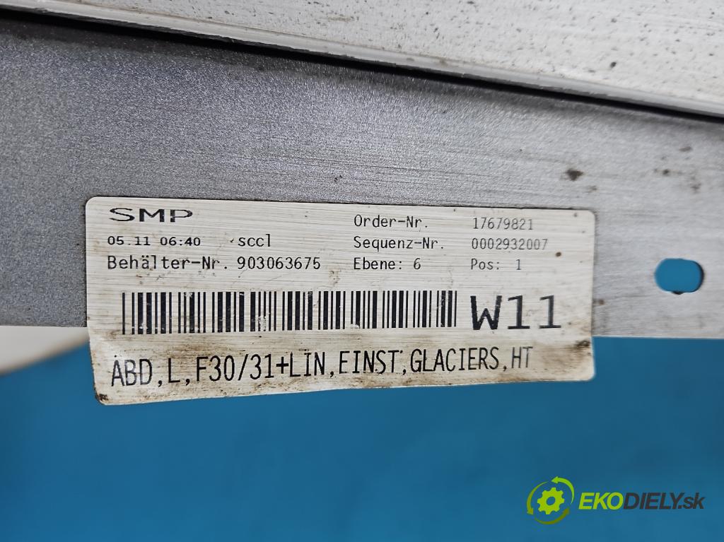 Bmw 3 F30 2011-2018 2.0d N47D20 184hp automatic 135 kW 1995 cm3 5- lišta práh: ľavé 17679821 (Lišta prahová)