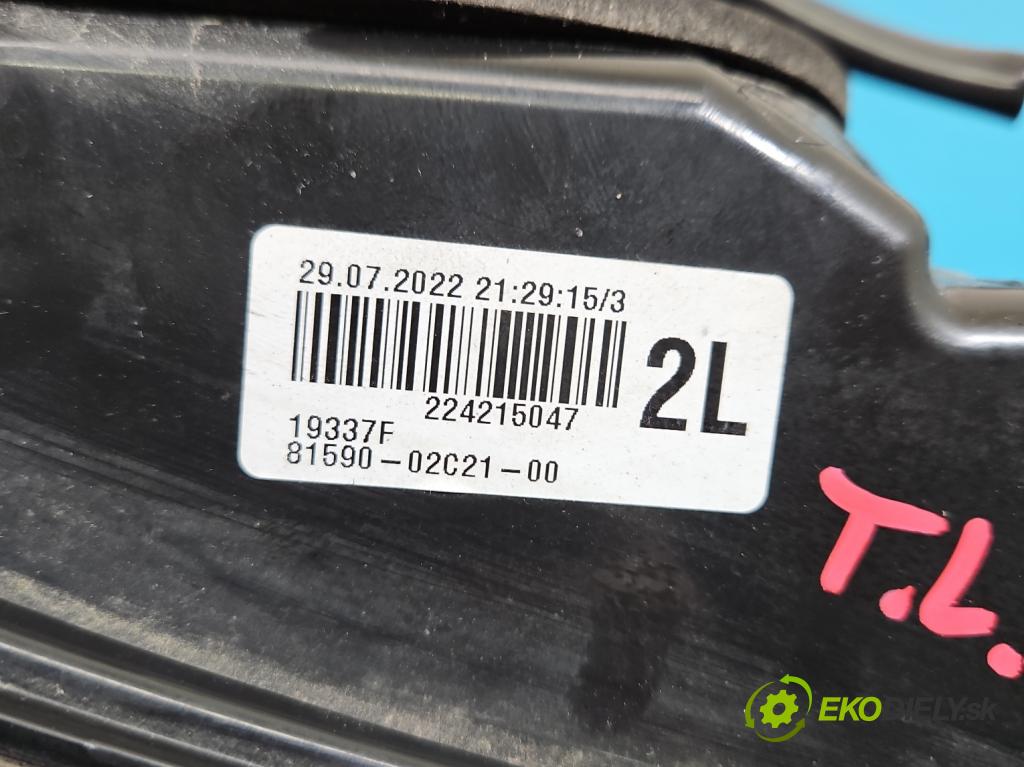 Toyota Corolla E21 2019- 1.5 12V 125 HP automatic 92 kW 1490 cm3 4- svetlo / reflektor zadné ľavé 81590-02C21-00 (Kľučka dverí ostatné)