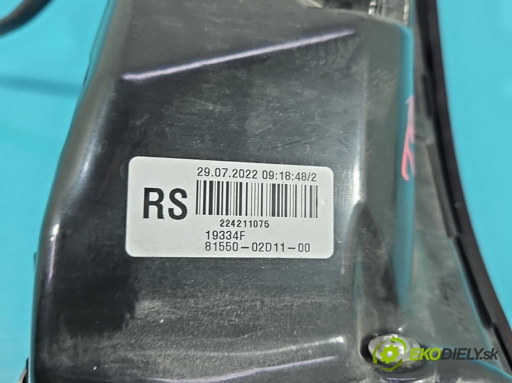 Toyota Corolla E21 2019- 1.5 12V 125 HP automatic 92 kW 1490 cm3 4- svetlo / reflektor zadné pravé 81550-02D11-00 (Kľučka dverí ostatné)