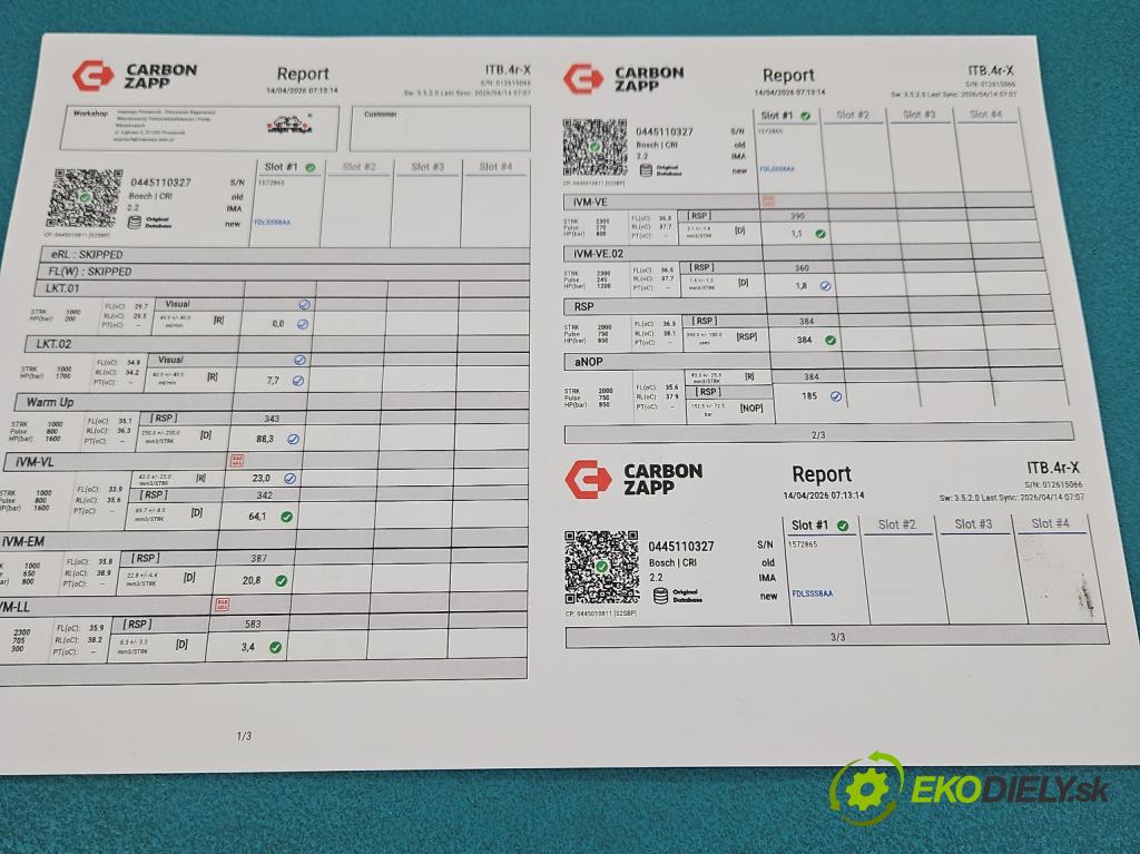 Opel Insignia A 2008-2017 2.0 cdti 160 HP manual 118 kW 1956 cm3 5- vstrek 0445110327 (Vstrekovač paliva)