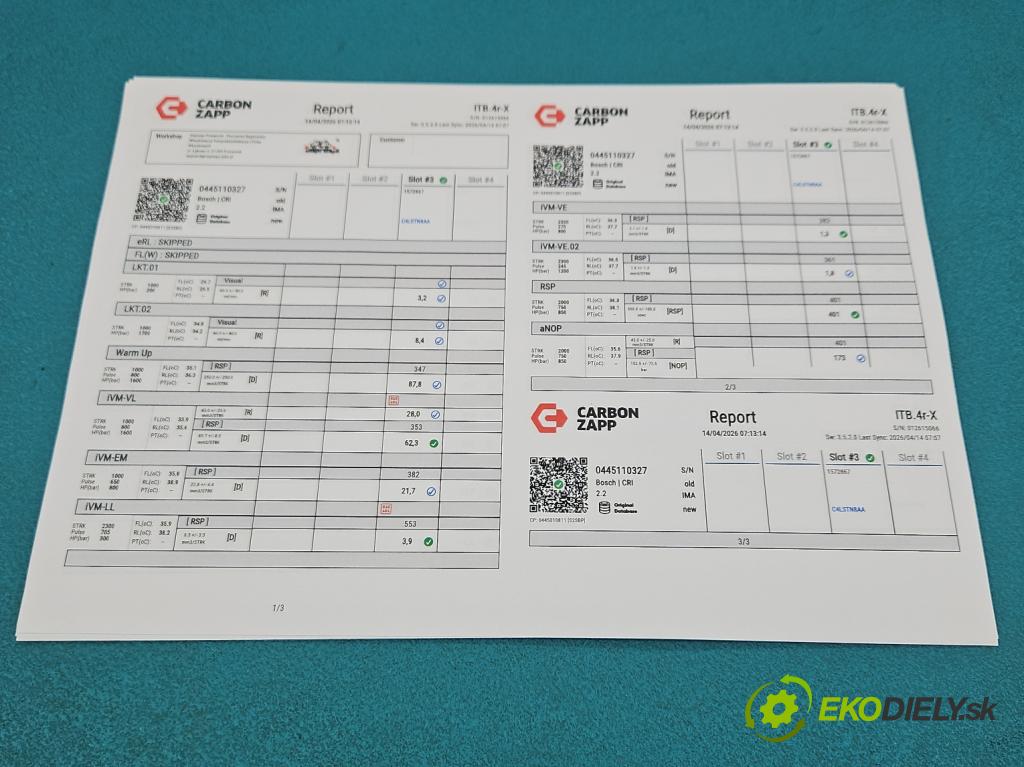 Opel Insignia A 2008-2017 2.0 cdti 160 HP manual 118 kW 1956 cm3 5- vstrek 0445110327 (Vstrekovač paliva)