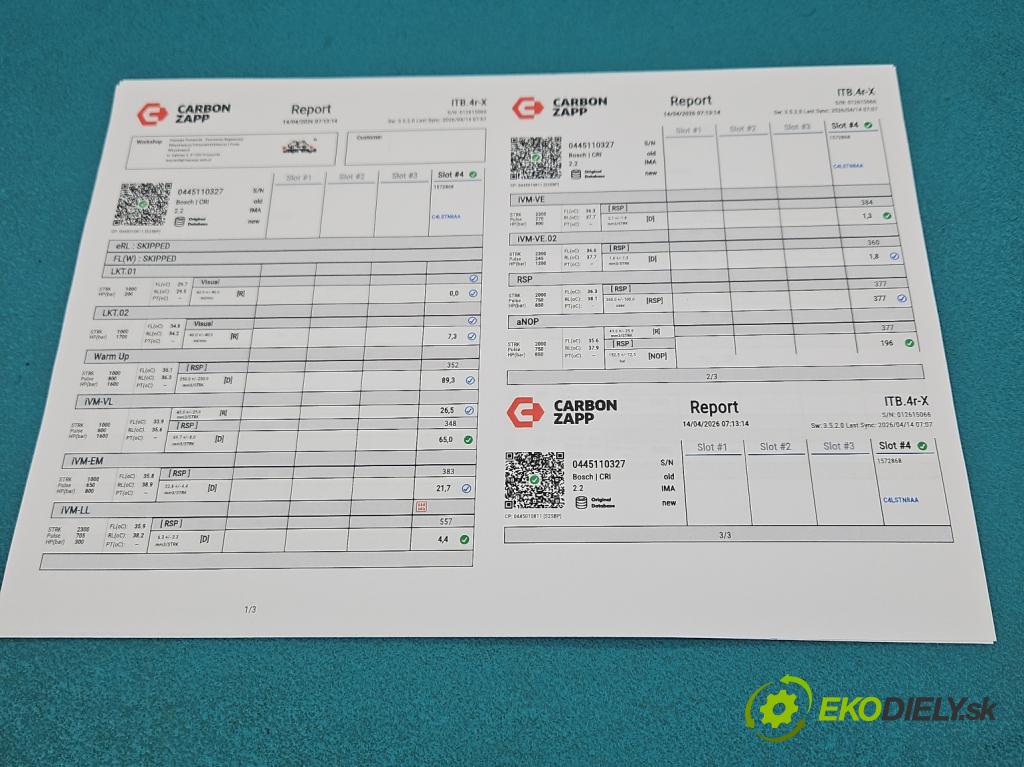 Opel Insignia A 2008-2017 2.0 cdti 160 HP manual 118 kW 1956 cm3 5- vstrek 0445110327 (Vstrekovač paliva)