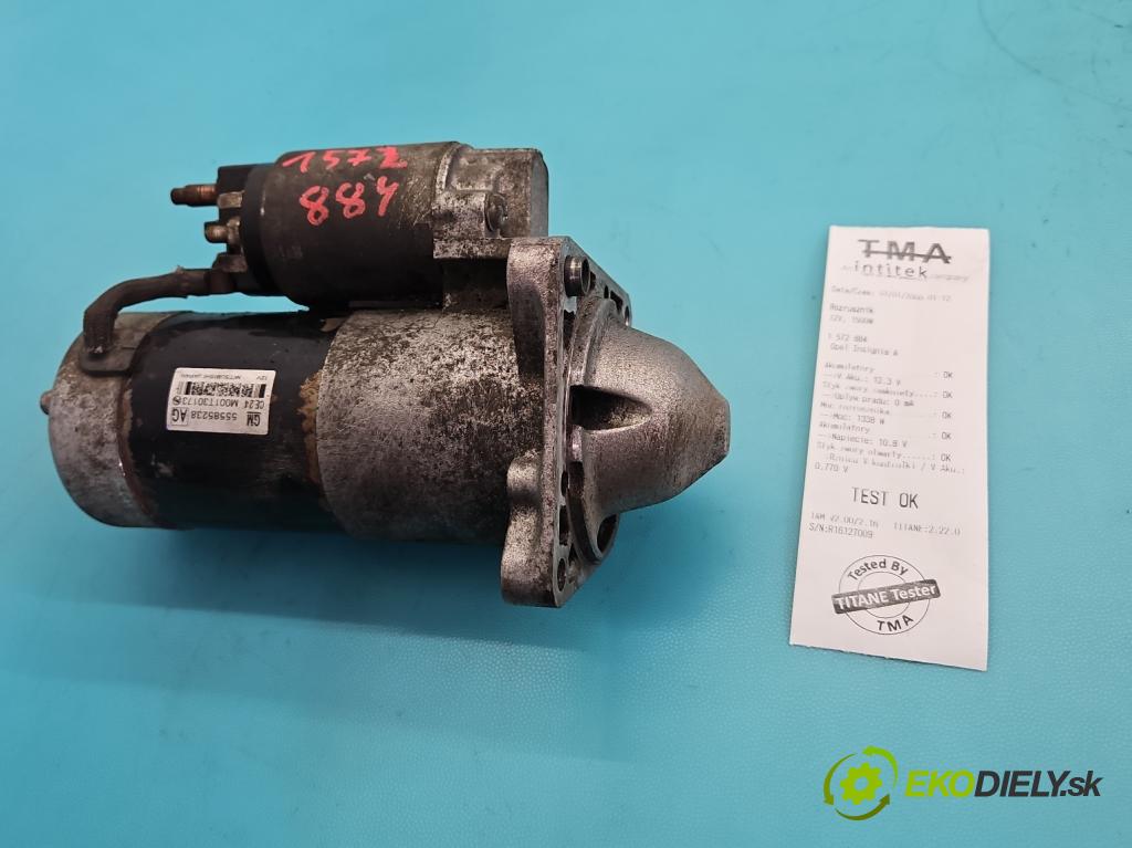 Opel Insignia A 2008-2017 2.0 cdti 160 hp manual 118 kW 1956 cm3 5- startér: 55585238 (Startér)
