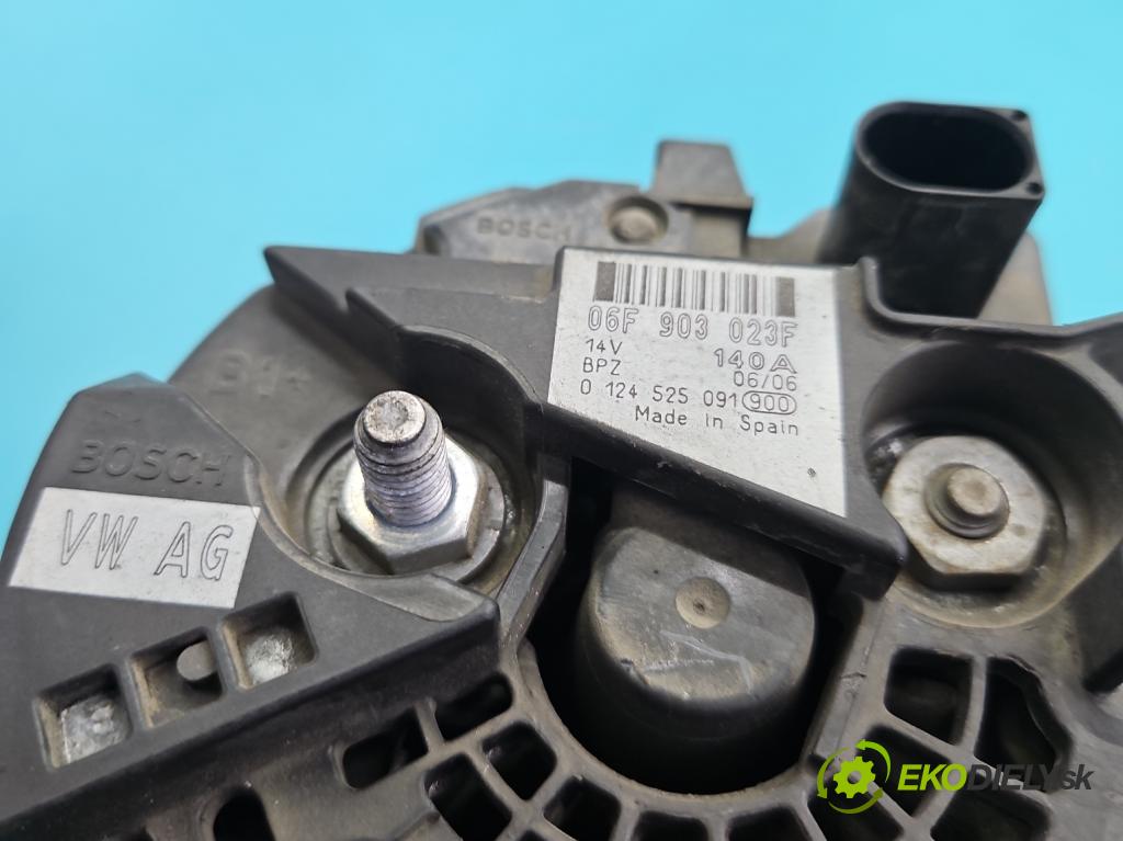 Seat Leon II 2005-2012 1.6 SR 102 HP manual 75 kW 1595 cm3 5- Alternator 06F903023F (Alternátor)