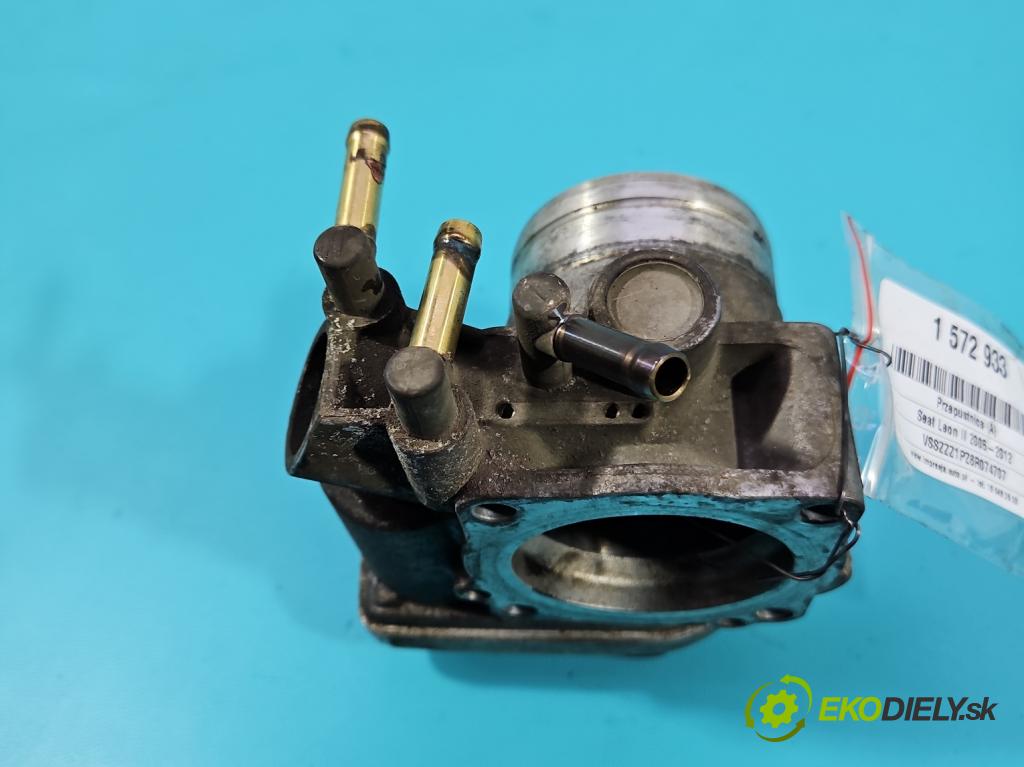 Seat Leon II 2005-2012 1.6 SR 102 hp manual 75 kW 1595 cm3 5- škrticí klapka 06A133062AT (Škrticí klapka)