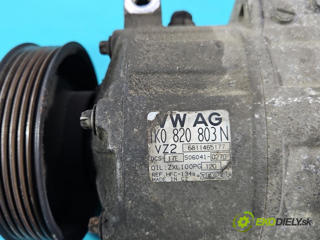 Seat Leon II 2005-2012 1.6 SR 102 HP manual 75 kW 1595 cm3 5- Kompresor: klimatizácie 1K0820803N (Kompresor klimatizácie)