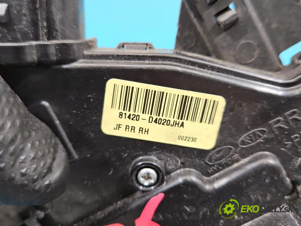 Kia Optima IV 2015-2020 1.6 T-GDI: 180 HP automatic 132.4 kW 1591 cm3 4- zámok zadné pravý 81420-D4020