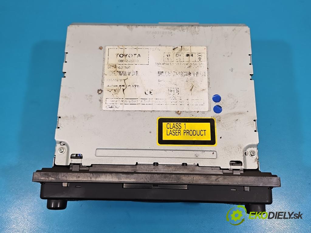 Toyota Avensis II T25 2003-2008 2.0 D4D 126 HP manual 93 kW 1998 cm3 5- Radio originál 08662-06910