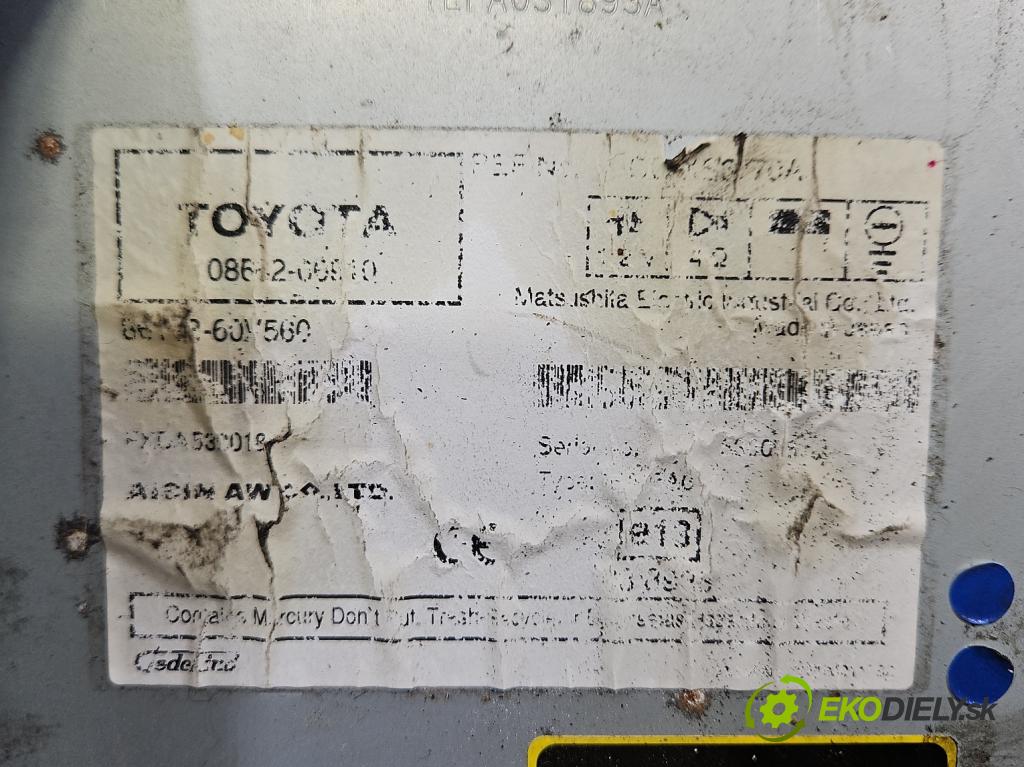 Toyota Avensis II T25 2003-2008 2.0 D4D 126 HP manual 93 kW 1998 cm3 5- Radio originál 08662-06910