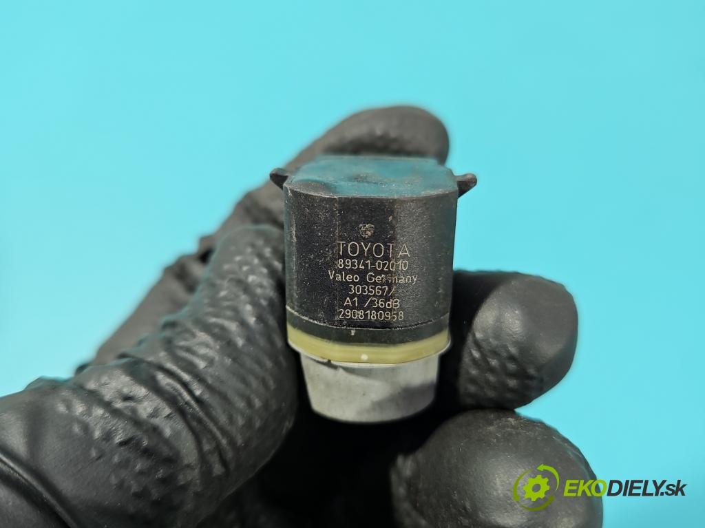 Toyota Auris II 2012-2018 1.6 16V 132  HP manual 97 kW 1598 cm3 5- snímač parkovaní: 89341-02010