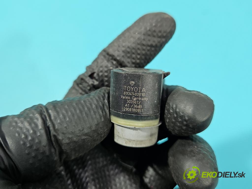 Toyota Auris II 2012-2018 1.6 16V 132  HP manual 97 kW 1598 cm3 5- snímač parkovaní: 89341-02010