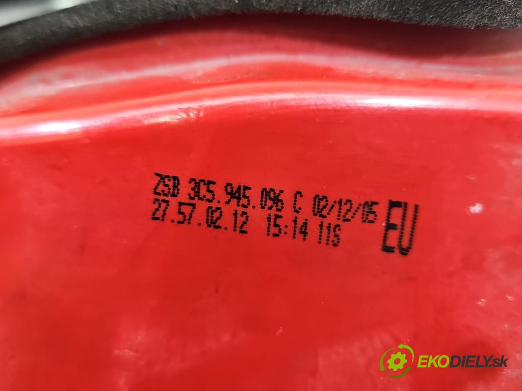 Vw Passat B6 2005-2010 1.9 tdi 105 HP manual 77 kW 1896 cm3 4- svetlo / reflektor zadné pravé 3C5945096C (Kľučka dverí ostatné)