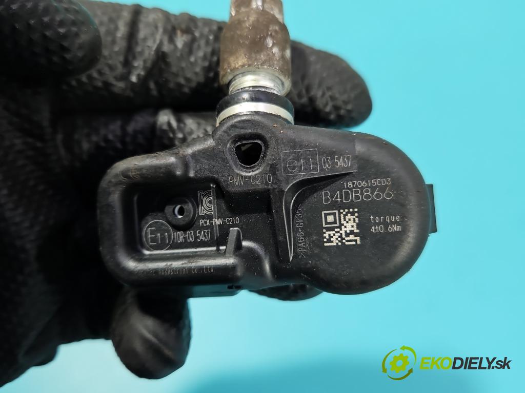 Toyota Auris II 2012-2018 1.6 16V 132 hp manual 97 kW 1598 cm3 5- snímač tlaku pneumatika E1110R-035437 (Snímač tlaku v pneumatice)
