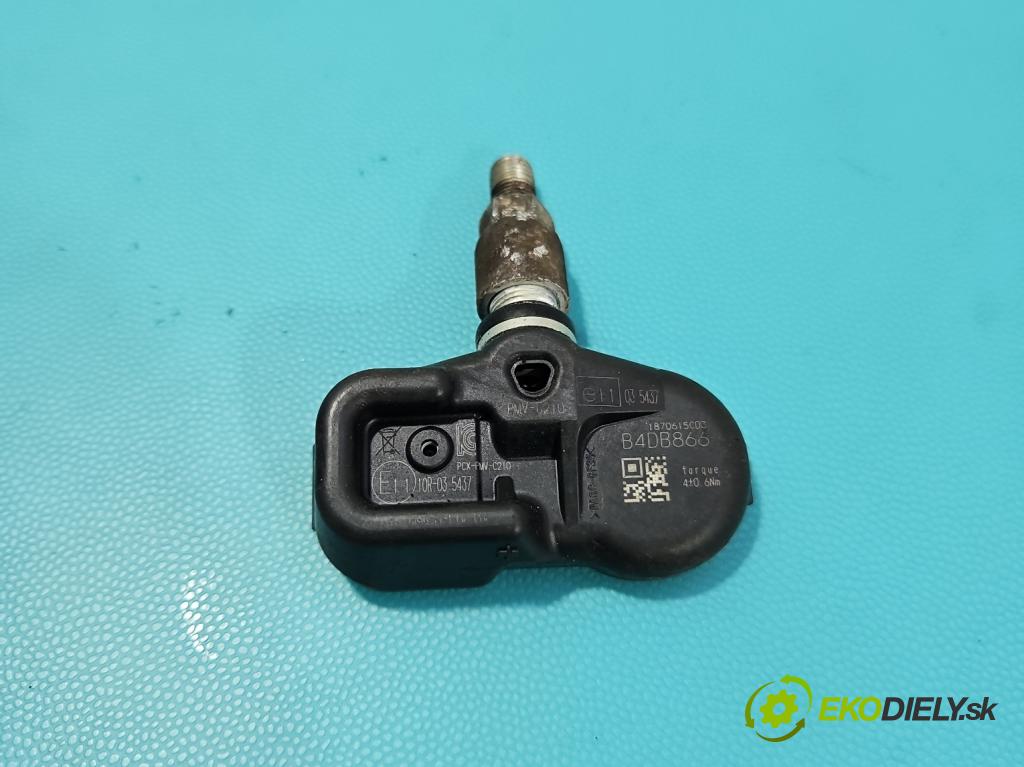 Toyota Auris II 2012-2018 1.6 16V 132 hp manual 97 kW 1598 cm3 5- snímač tlaku pneumatika E1110R-035437 (Snímač tlaku v pneumatice)
