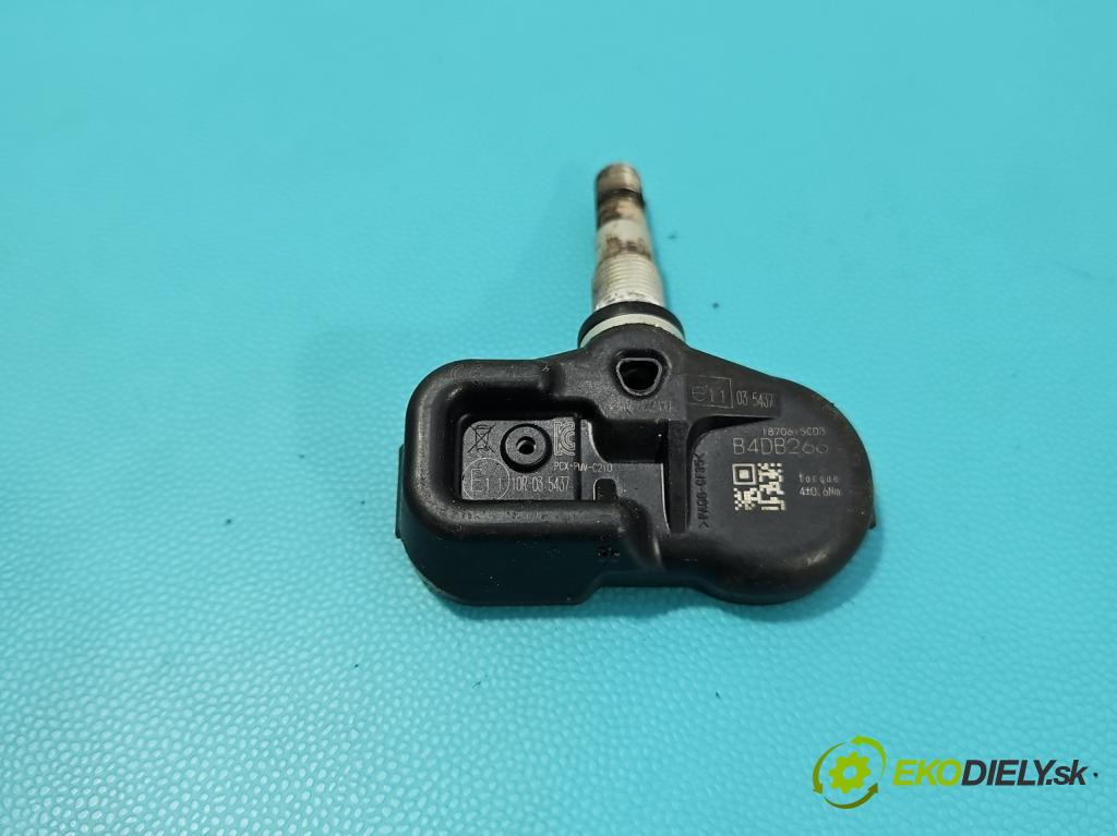 Toyota Auris II 2012-2018 1.6 16V 132 hp manual 97 kW 1598 cm3 5- snímač tlaku pneumatika E1110R-035437 (Snímač tlaku v pneumatice)
