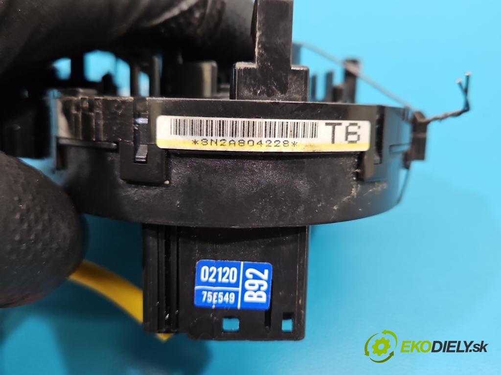 Toyota Auris II 2012-2018 1.6 16V 132  HP manual 97 kW 1598 cm3 5- Páska: airbag 02120-75E549 (Airbag)