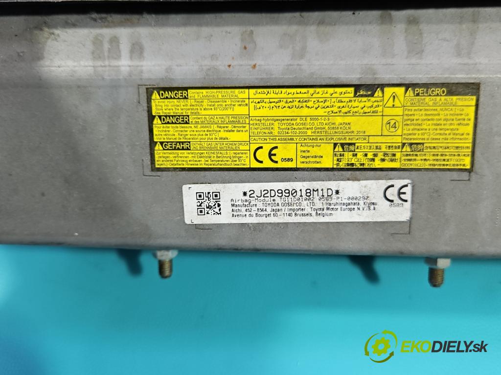 Toyota Auris II 2012-2018 1.6 16V 132  HP manual 97 kW 1598 cm3 5- airbag vzduch: 0589-P1-000297