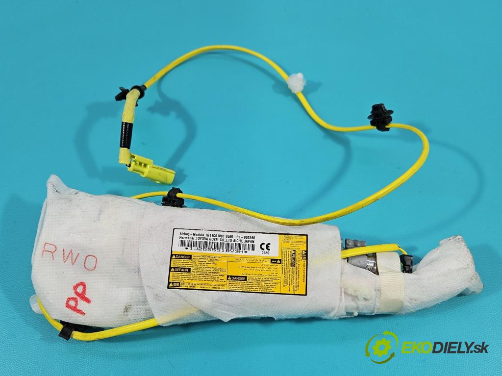 Toyota Auris II 2012-2018 1.6 16V 132  HP manual 97 kW 1598 cm3 5- airbag vzduch: kreslo: 0589-P1-000260