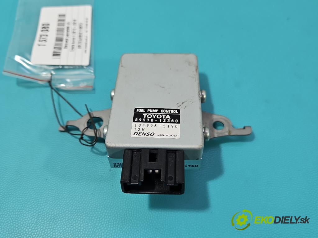 Toyota Auris II 2012-2018 1.6 16V 132  HP manual 97 kW 1598 cm3 5- riadiaca jednotka ostatné 89570-12360