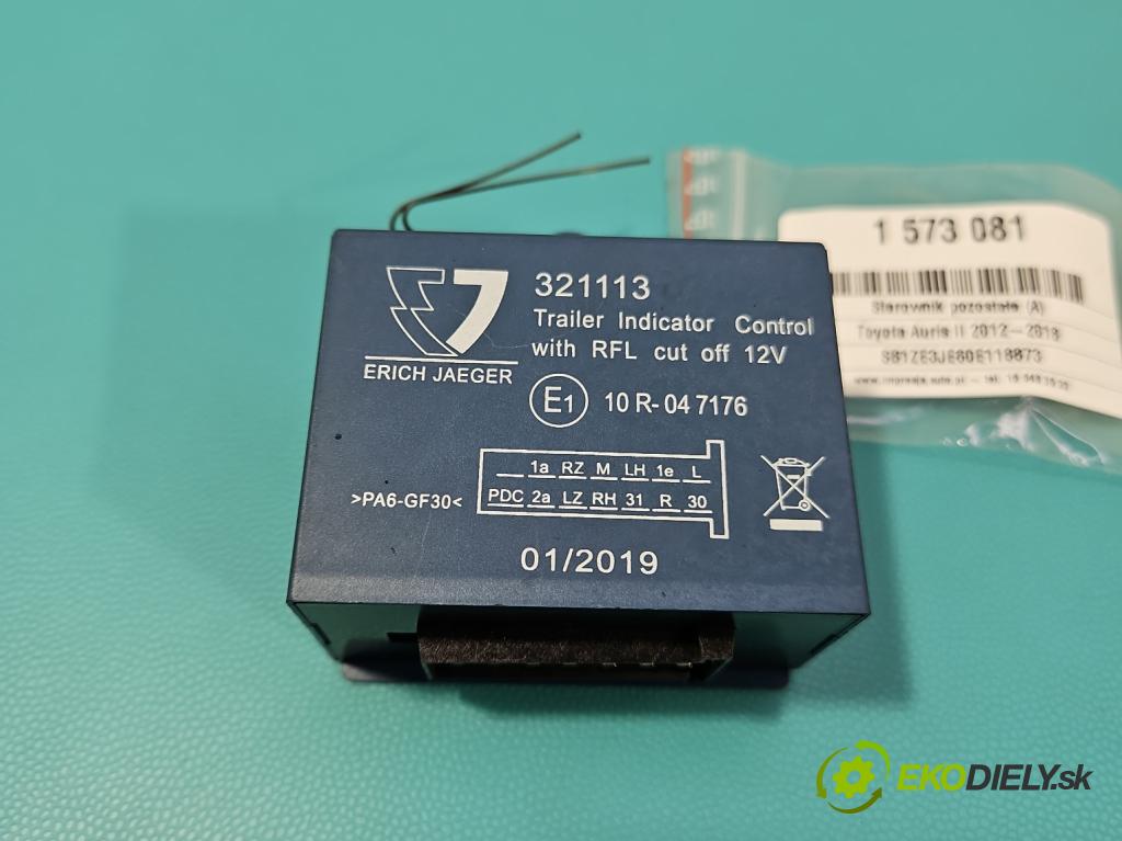 Toyota Auris II 2012-2018 1.6 16V 132  HP manual 97 kW 1598 cm3 5- riadiaca jednotka ostatné 321113