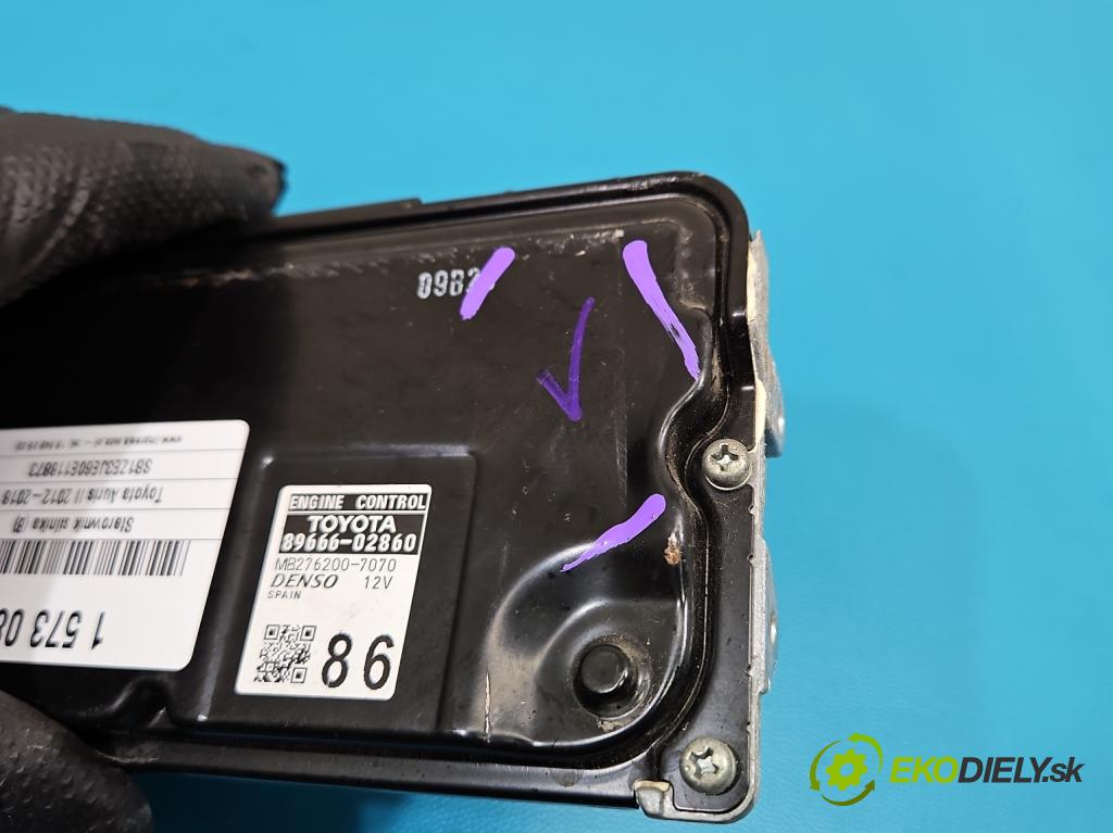 Toyota Auris II 2012-2018 1.6 16V 132  HP manual 97 kW 1598 cm3 5- riadiaca jednotka motora 89666-02860