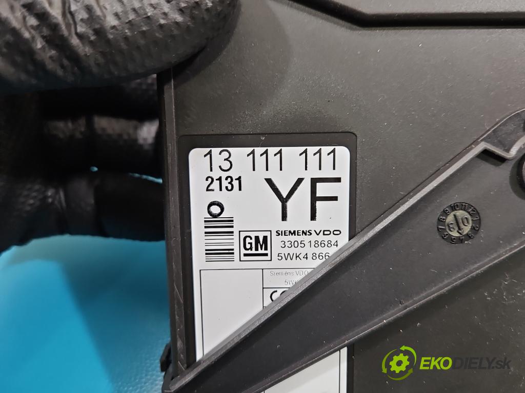 Opel Meriva A 2002-2010 1.6 16V 101 HP manual 74 kW 1598 cm3 5- riadiaca jednotka motora 12214830