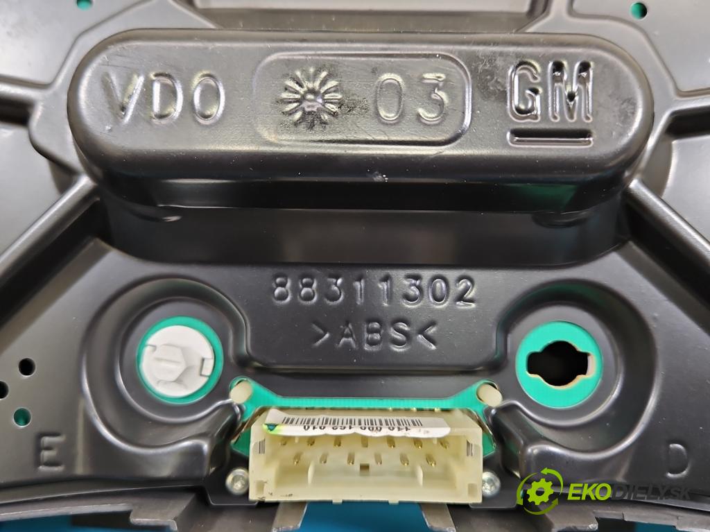 Opel Meriva A 2002-2010 1.6 16V 101 HP manual 74 kW 1598 cm3 5- riadiaca jednotka motora 12214830