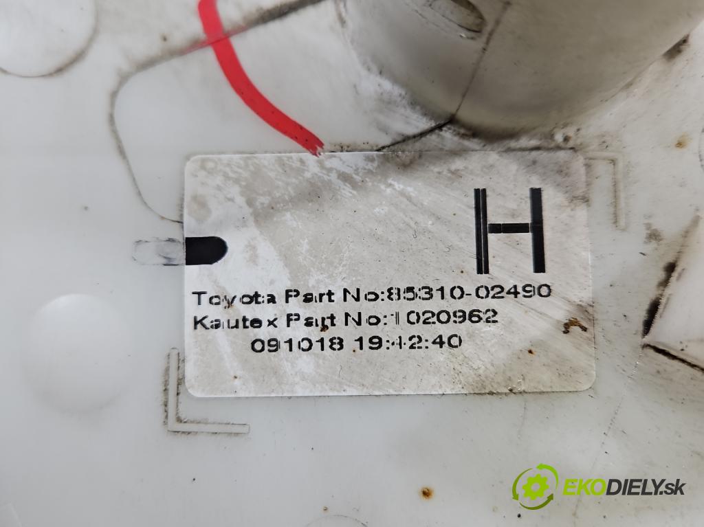 Toyota Auris II 2012-2018 1.6 16V 132  HP manual 97 kW 1598 cm3 5- nádržka tekutina: ostrekovačov 85310-02490