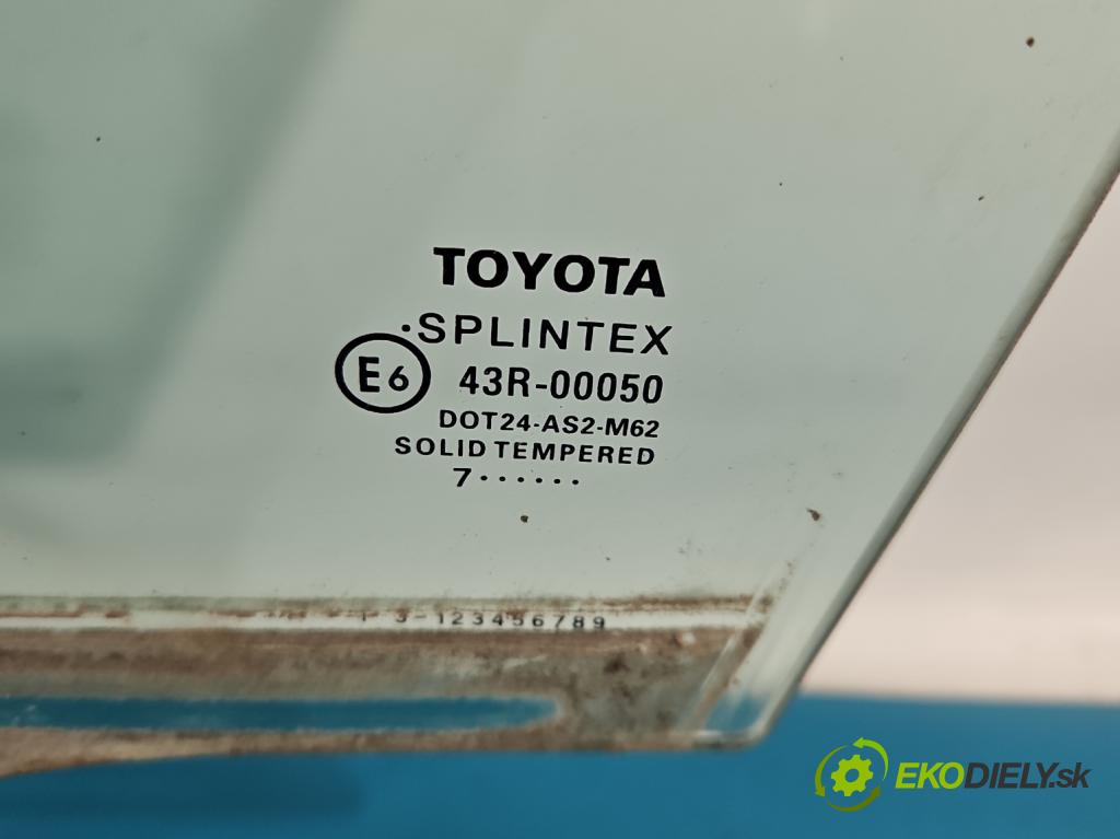 Toyota Avensis II T25 2003-2008 2.0 D4D 126 hp manual 93 kW 1998 cm3 5- sklo dveře přední levé