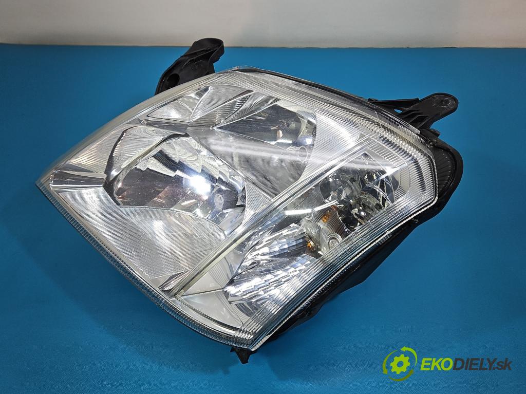 Opel Meriva A 2002-2010 1.6 16V 101 HP manual 74 kW 1598 cm3 5- Reflektor: ľavý 93321052 (Kľučka dverí ostatné)