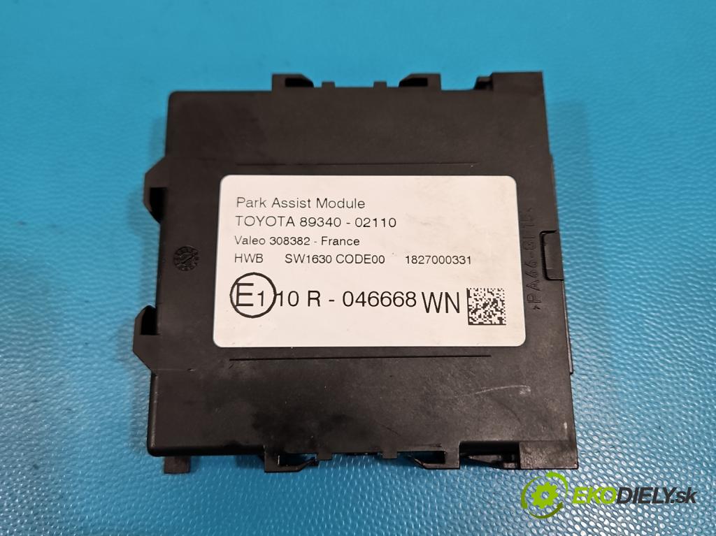 Toyota Auris II 2012-2018 1.6 16V 132  HP manual 97 kW 1598 cm3 5- riadiaca jednotka parkovaní: 89340-02110