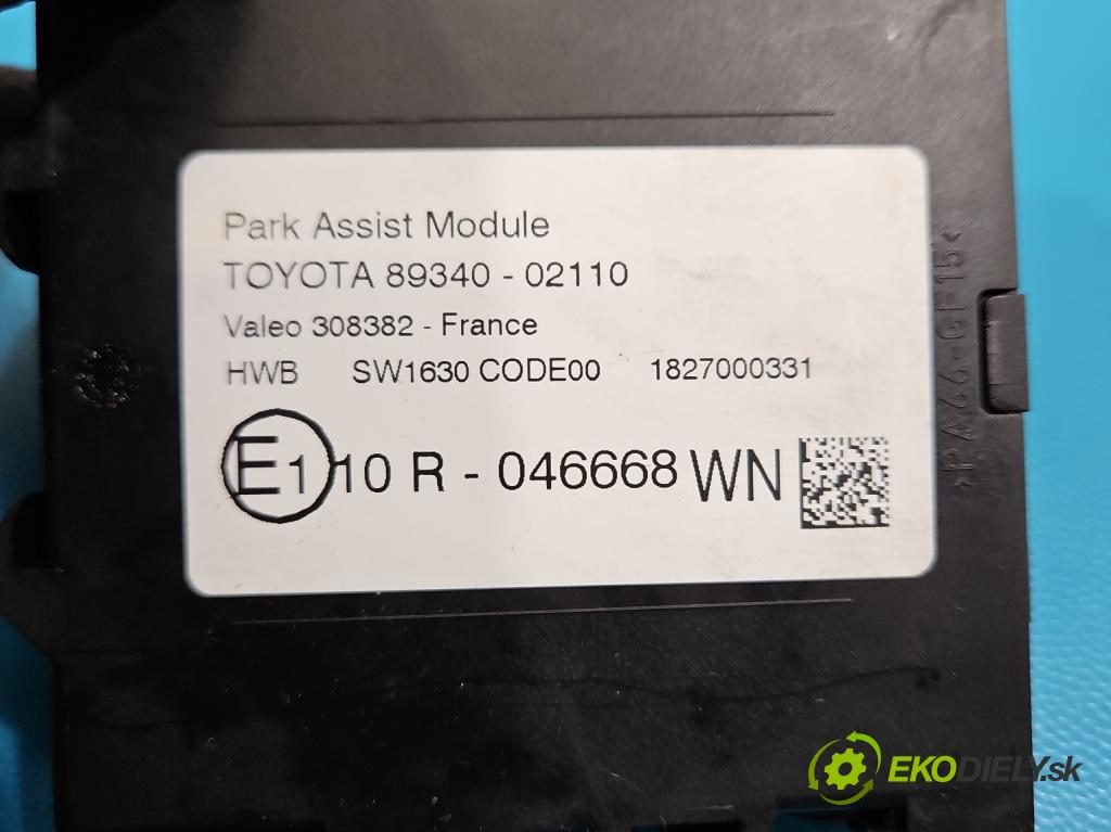 Toyota Auris II 2012-2018 1.6 16V 132  HP manual 97 kW 1598 cm3 5- riadiaca jednotka parkovaní: 89340-02110