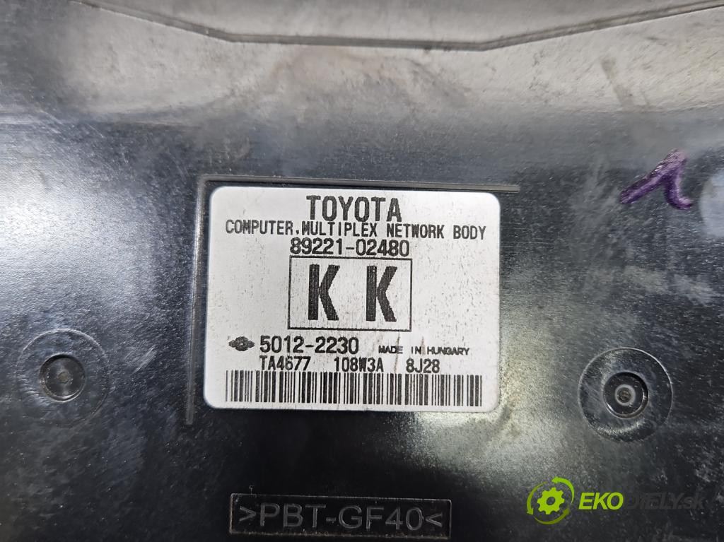 Toyota Auris II 2012-2018 1.6 16V 132  HP manual 97 kW 1598 cm3 5- riadiaca jednotka ostatné 89221-02480