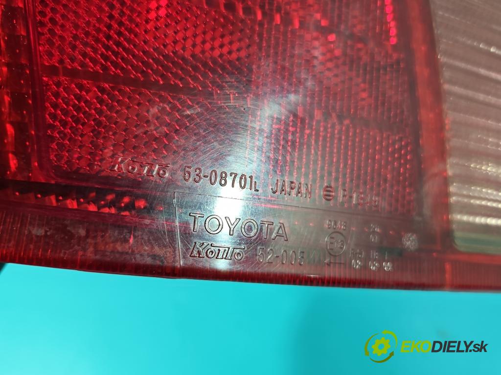 Toyota Yaris I 1999-2005 1.4 D4D 75 HP manual 55 kW 1364 cm3 5- svetlo / reflektor zadné ľavé  (Kľučka dverí ostatné)