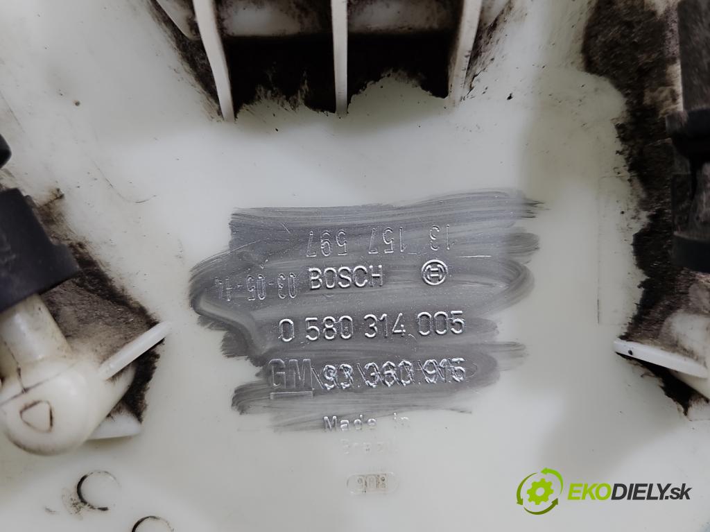 Opel Meriva A 2002-2010 1.6 16V 101 HP manual 74 kW 1598 cm3 5- čerpadlo palivo 13157597