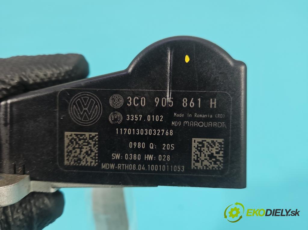 Vw Passat B6 2005-2010 1.9 tdi 105 HP manual 77 kW 1896 cm3 4- Blokáda: řízení: 3C0905861H (Riadenie ostatné)