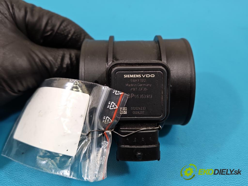 Opel Astra III 2004-2014 1.8 16V 140 HP manual 103 kW 1796 cm3 2- průtokoměr: 5WK7012 (Váha vzduchu)