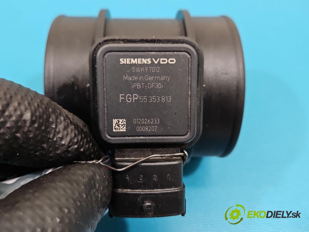 Opel Astra III 2004-2014 1.8 16V 140 HP manual 103 kW 1796 cm3 2- průtokoměr: 5WK7012 (Váha vzduchu)