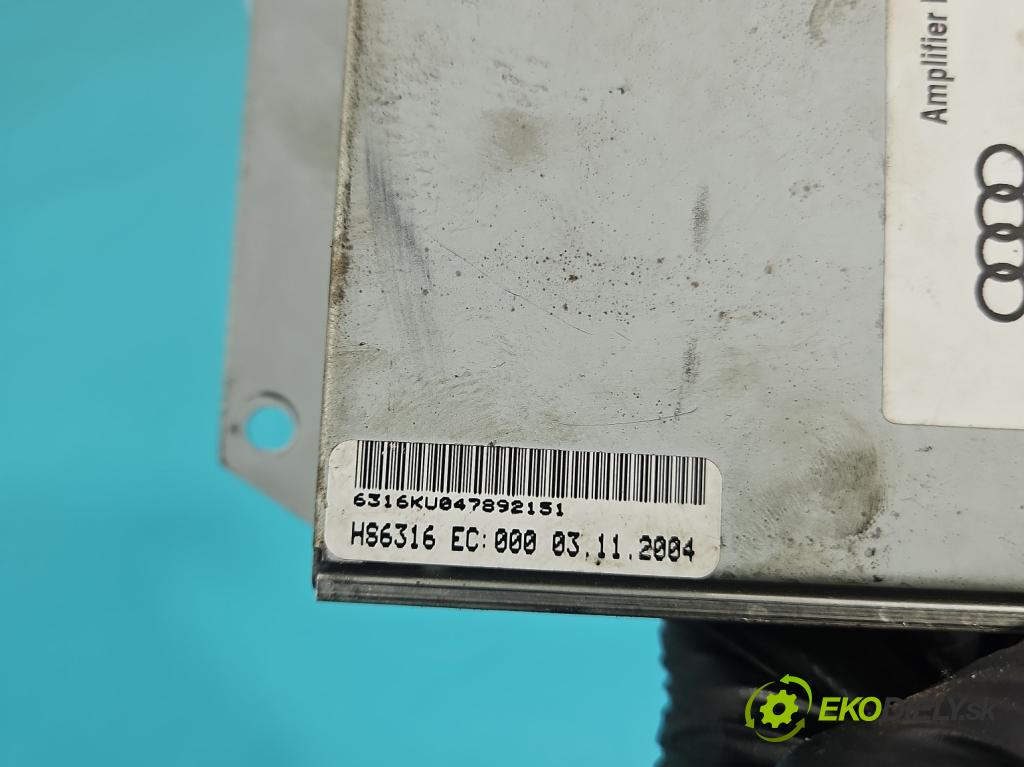 Audi A4 B7 2004-2008 3.0 tdi BKN: 204 HP automatic 150 kW 2967 cm3 5- Zesilovač: 8E9035223 (Zosilňovač)