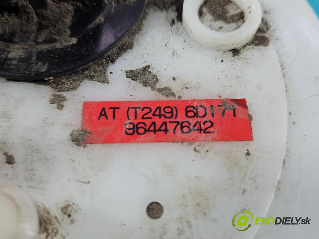 Chevrolet Aveo T250 2006-2011 1.2 8V 72 HP manual 53 kW 1150 cm3 4- čerpadlo palivo 96447642