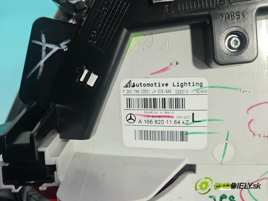 Mercedes GL II X166 2012-2015 4.7 V8 278928 340KM: automatic 250 kW 4663 cm3 5- svetlo / reflektor zadné ľavé A1668201164 (Kľučka dverí ostatné)