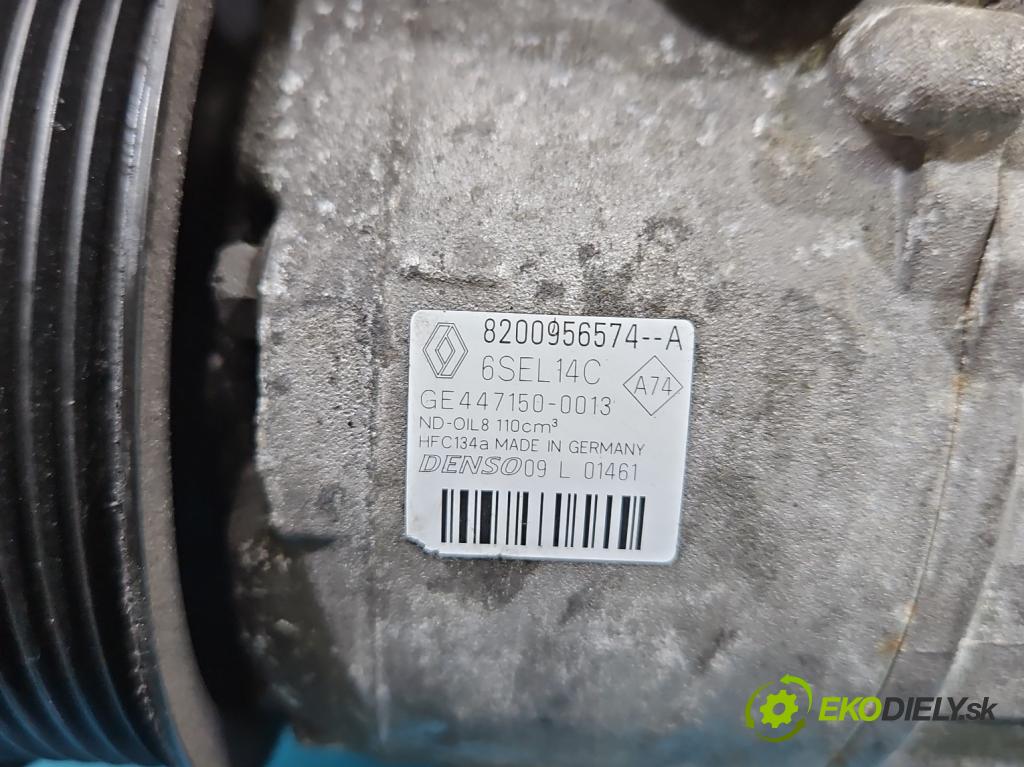 Renault Megane III 2008-2016 2.0 Tce 179KM manual 132 kW 1998 cm3 5- Kompresor: klimatizácie 8200956574 (Kompresor klimatizácie)