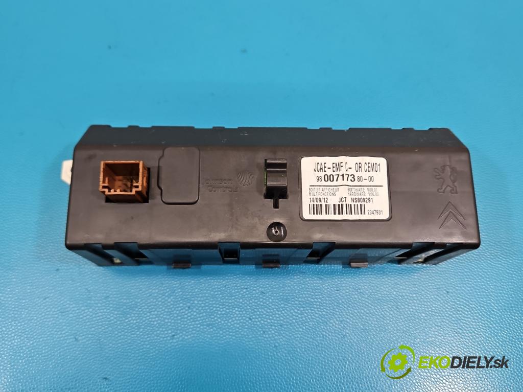 Citroen C4 II 2010-2017 1.6 hdi 111KM manual 82 kW 1560 cm3 5- Zobrazit: 9800717380-00 (Prístrojová doska)