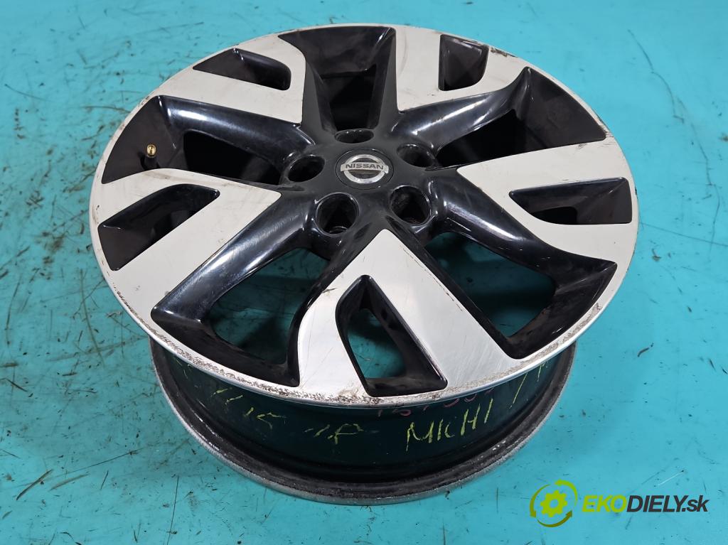 Nissan Juke I 2010-2019 1.5 dci 110 hp manual 81 kW 1461 cm3 5- Felga hliník 18" komplet 40300-BX80A