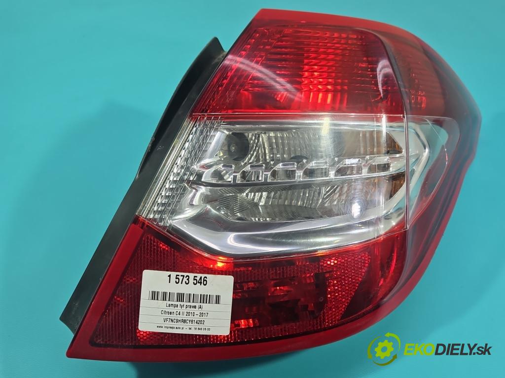 Citroen C4 II 2010-2017 1.6 hdi 111KM manual 82 kW 1560 cm3 5- svetlo / reflektor zadné pravé 9687311980 (Kľučka dverí ostatné)
